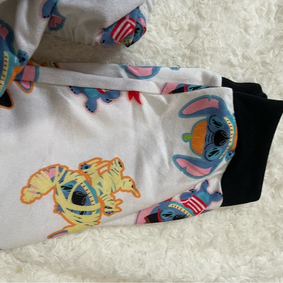 Disney women’s Pajama Set - White with Colorful Cartoon Characters - Picture 9 of 13